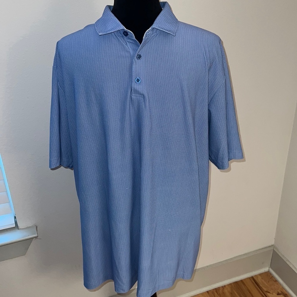 Hart Schaffner Marx blue men’s short sleeves polo shirt Sz XL